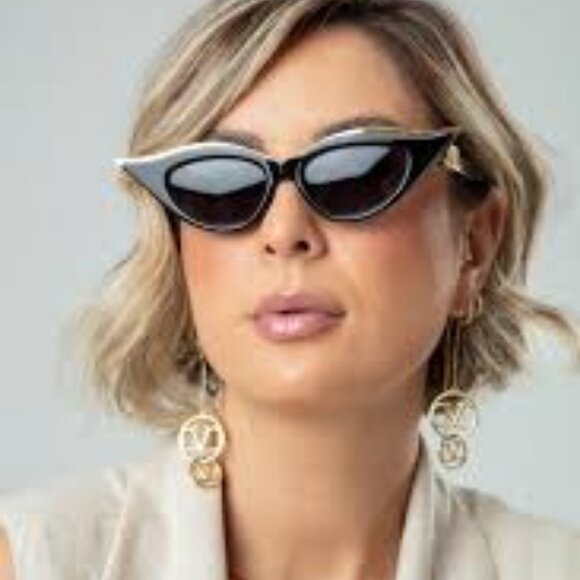 NEW VALENTINO SUNGLASSES, WOMEN BLACK CAT EYE EYEWEAR VALENTINO main image 4